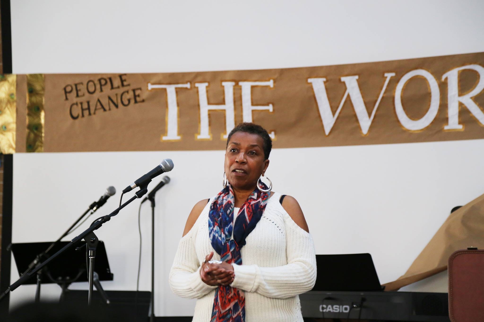 Patricia Vickers speaks at 'People Change, People Change The World'