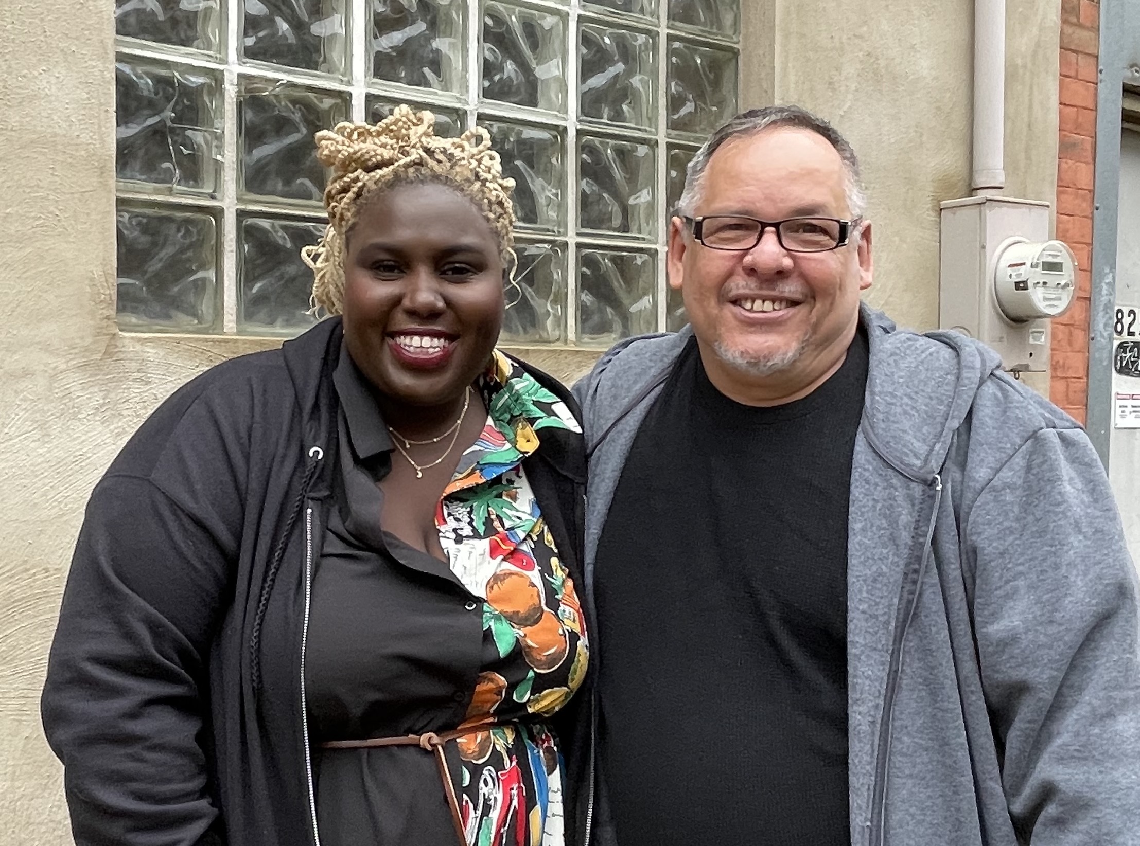 Our Client Francisco Mojica meets with Amistad Law Project Policy Director Nikki Grant for the first time after his release from prison