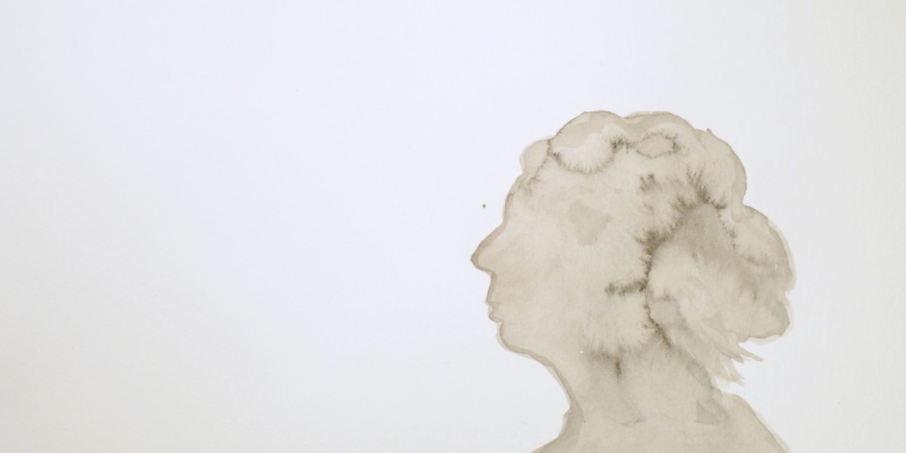 An illustration depicts a woman made out of smoke