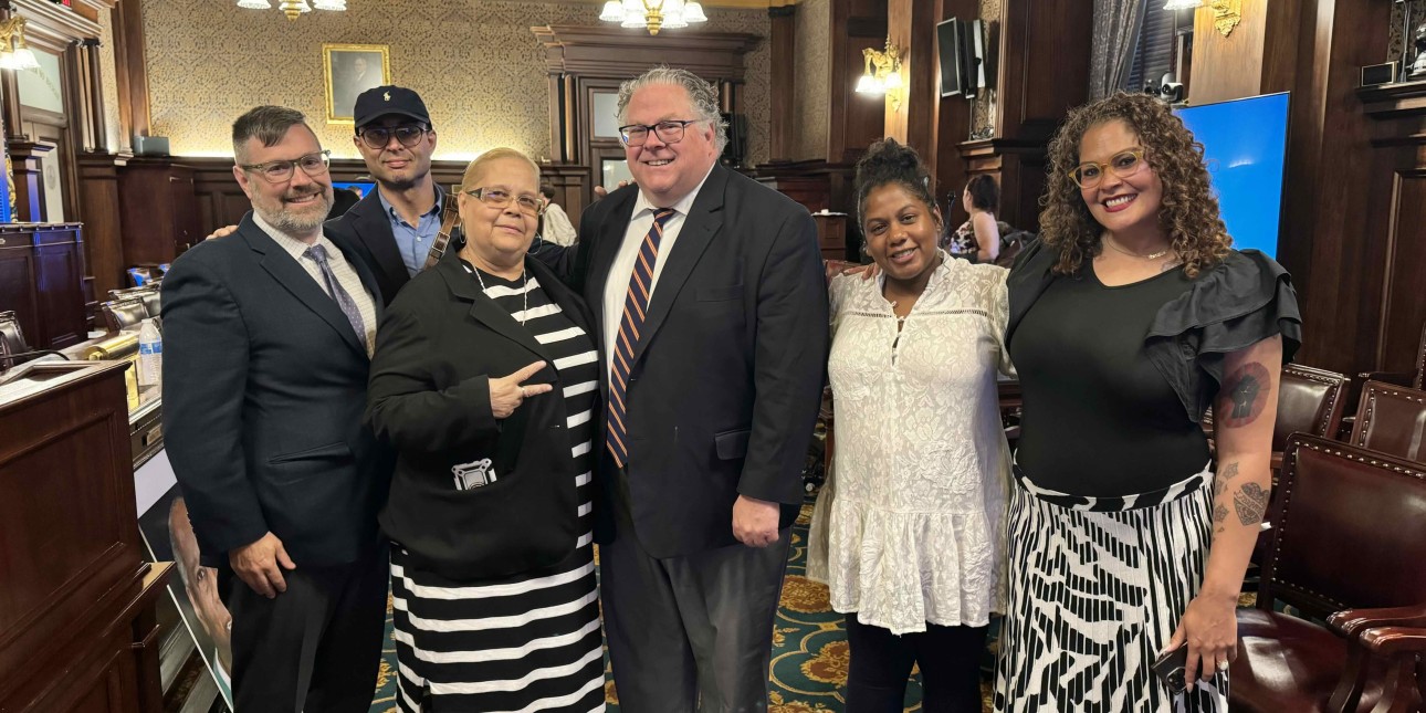 Sean Damon, Robert Saleem Holbrook, Mrs Dee Dee, Roxanne Horrell and Celeste Trusty Stand With Rep. Tim Briggs