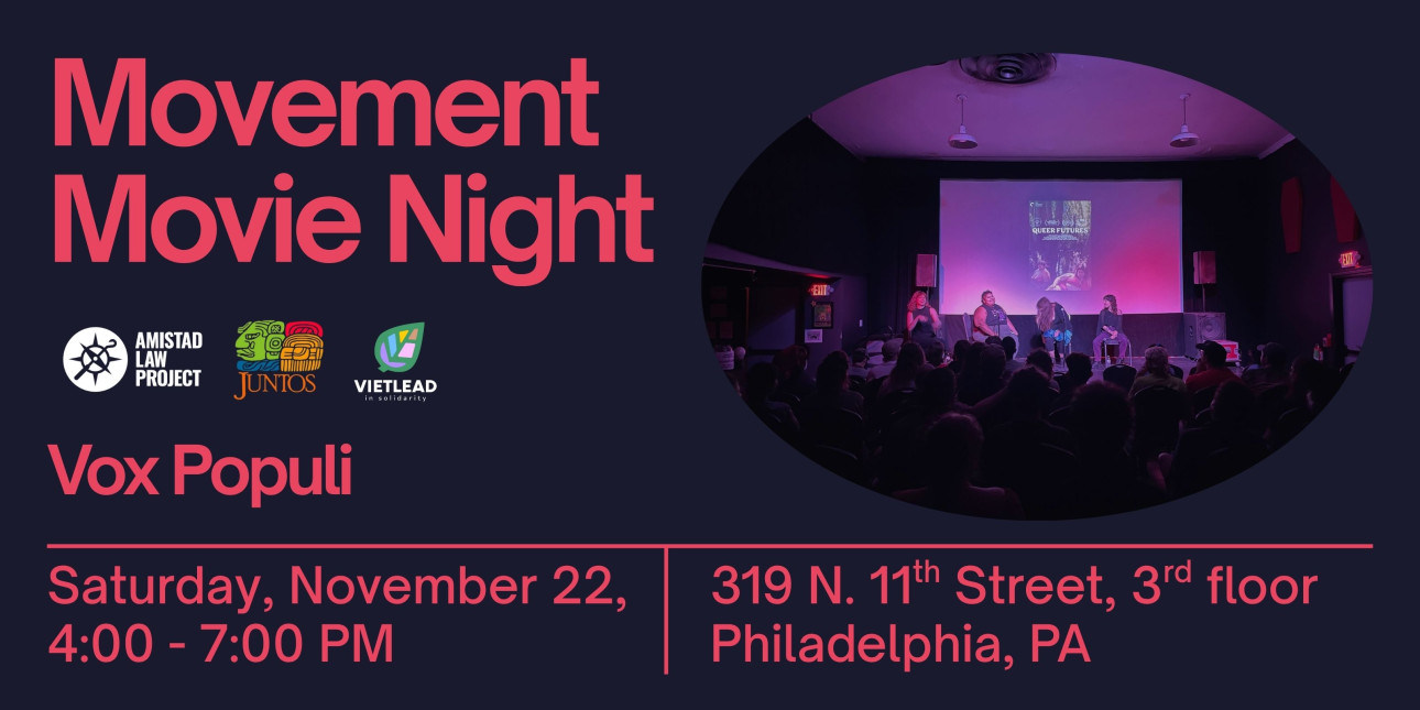 Banner says Movement Movie Night