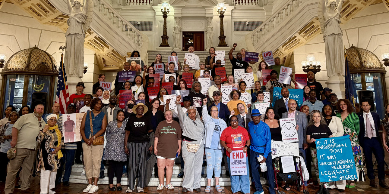 Community members pack the Rotunda at the State Capitol Complex